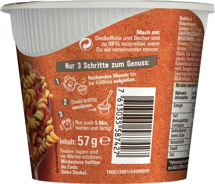 Maggi 5 Minuten Terrine Gulaschtopf Ungarischer Art 2 Maggi 5 Minuten Terrine Gulaschtopf Ungarischer Art – Bild 2