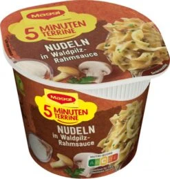 Maggi 5 Minuten Terrine Nudeln In Waldpilz-Rahmsauce