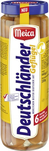 Meica Deutschländer Geflügel Würstchen