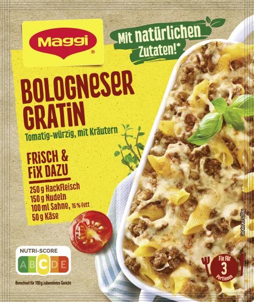 Maggi Fix Für Bologneser-Gratin 1 Maggi Fix Für Bologneser-Gratin