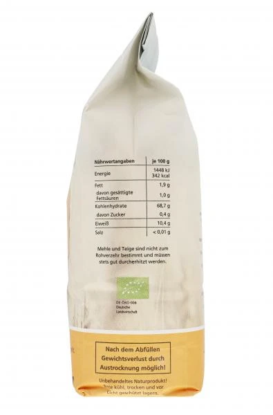 Mühle Erks Bioland Dinkelmehl Type 1050 2 Mühle Erks Bioland Dinkelmehl Type 1050 – Bild 2