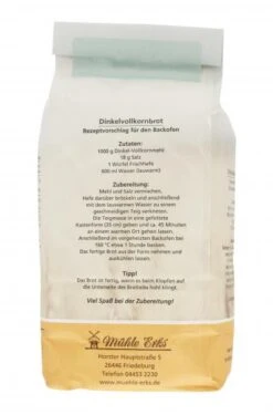 Mühle Erks Bioland Vollkorn Dinkelmehl -Reformhaus 4502110087 4038269001700 03