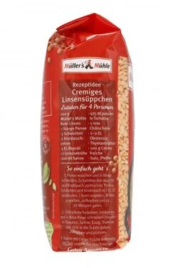 Müller's Mühle Rote Linsen -Reformhaus 4502110827 4000286221126 04