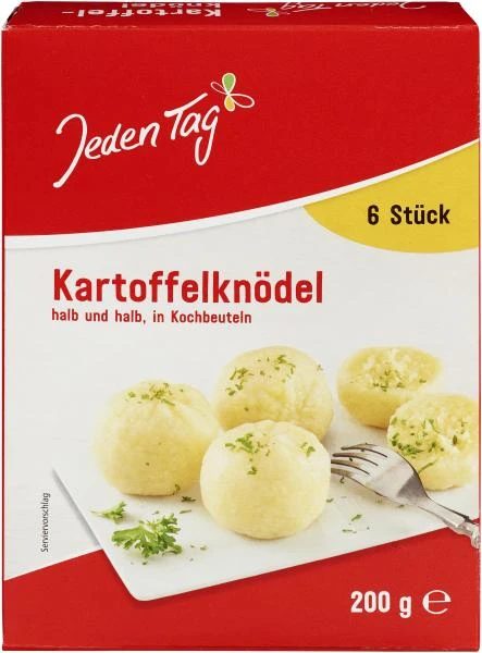 Jeden Tag Kartoffelknödel Halb Und Halb In Kochbeuteln 1 Jeden Tag Kartoffelknödel Halb Und Halb In Kochbeuteln