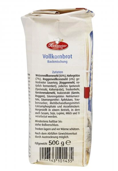 Küchenmeister Backmischung Vollkornbrot 4 Küchenmeister Backmischung Vollkornbrot – Bild 4