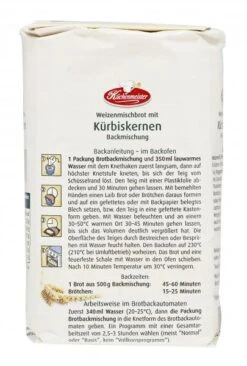 Küchenmeister Backmischung Brot Mit Kürbiskernen -Reformhaus 4502113461 4006363101497 03.jpg