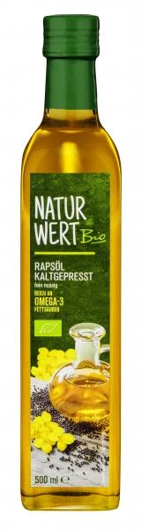NaturWert Bio Rapsöl Kaltgepresst