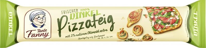 Tante Fanny Frischer Dinkel Pizzateig 1 Tante Fanny Frischer Dinkel Pizzateig