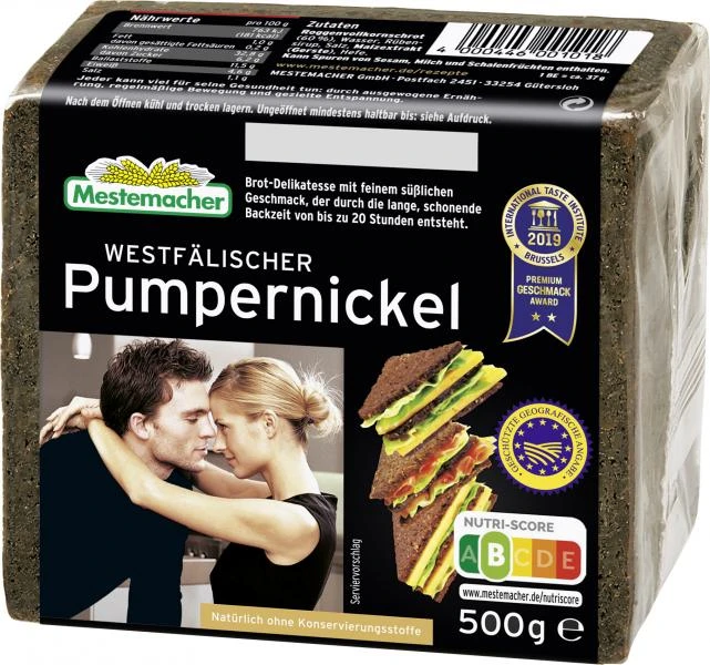 Mestemacher Echt Westfälischer Pumpernickel 1 Mestemacher Echt Westfälischer Pumpernickel
